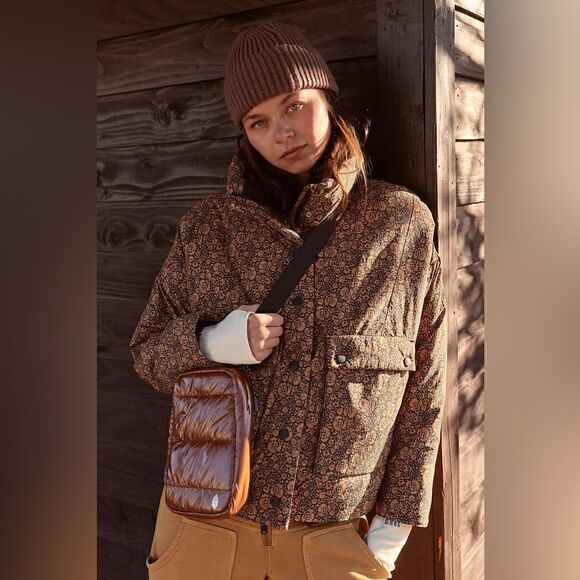 Free People Jackets & Blazers - Free People Phoebe Printed Packable Puffer Jacket